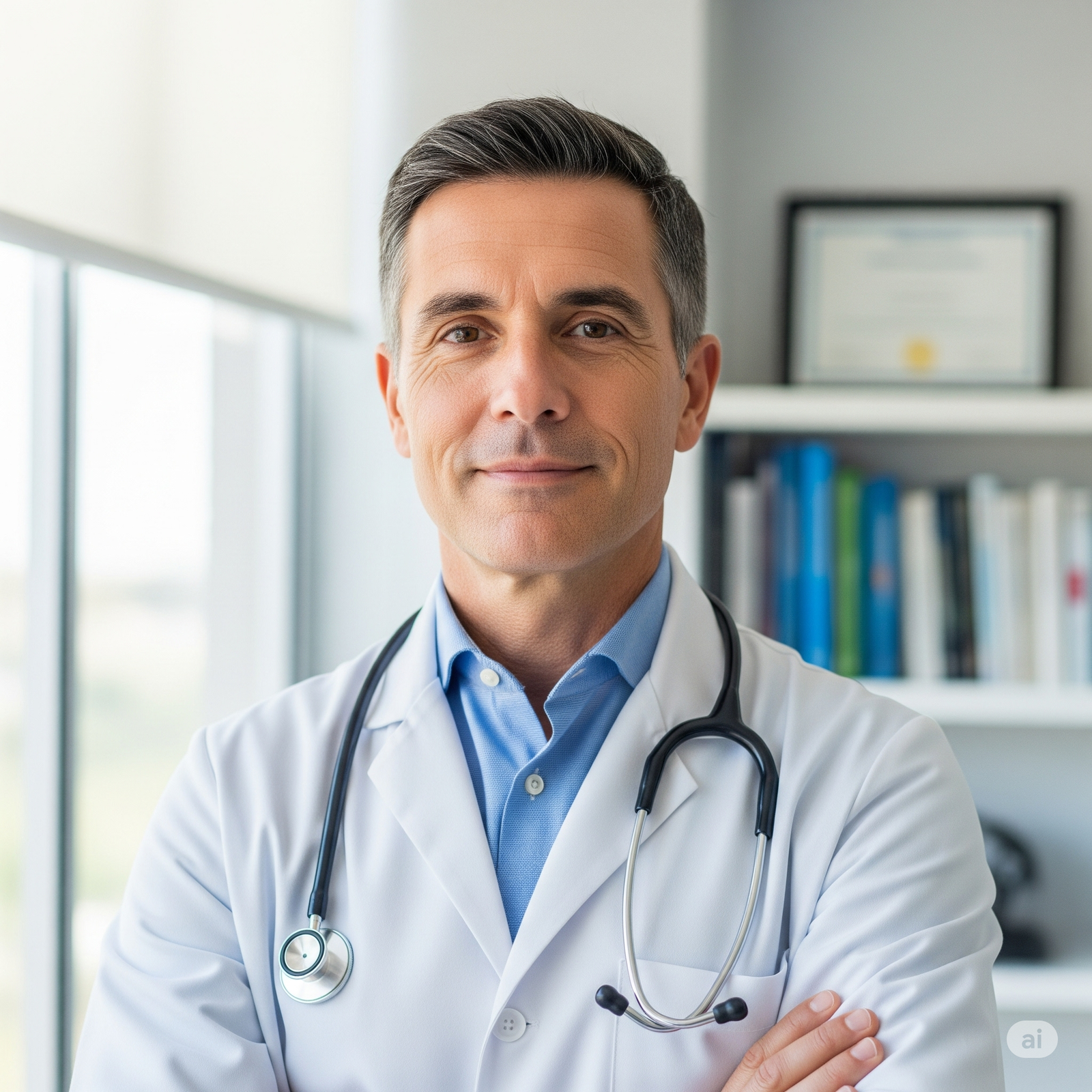 Dr. Michael Chen reviews the stack