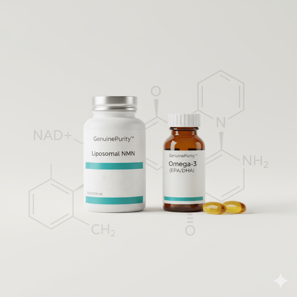 nmn omega 3 stack supporting heart and brain wellness