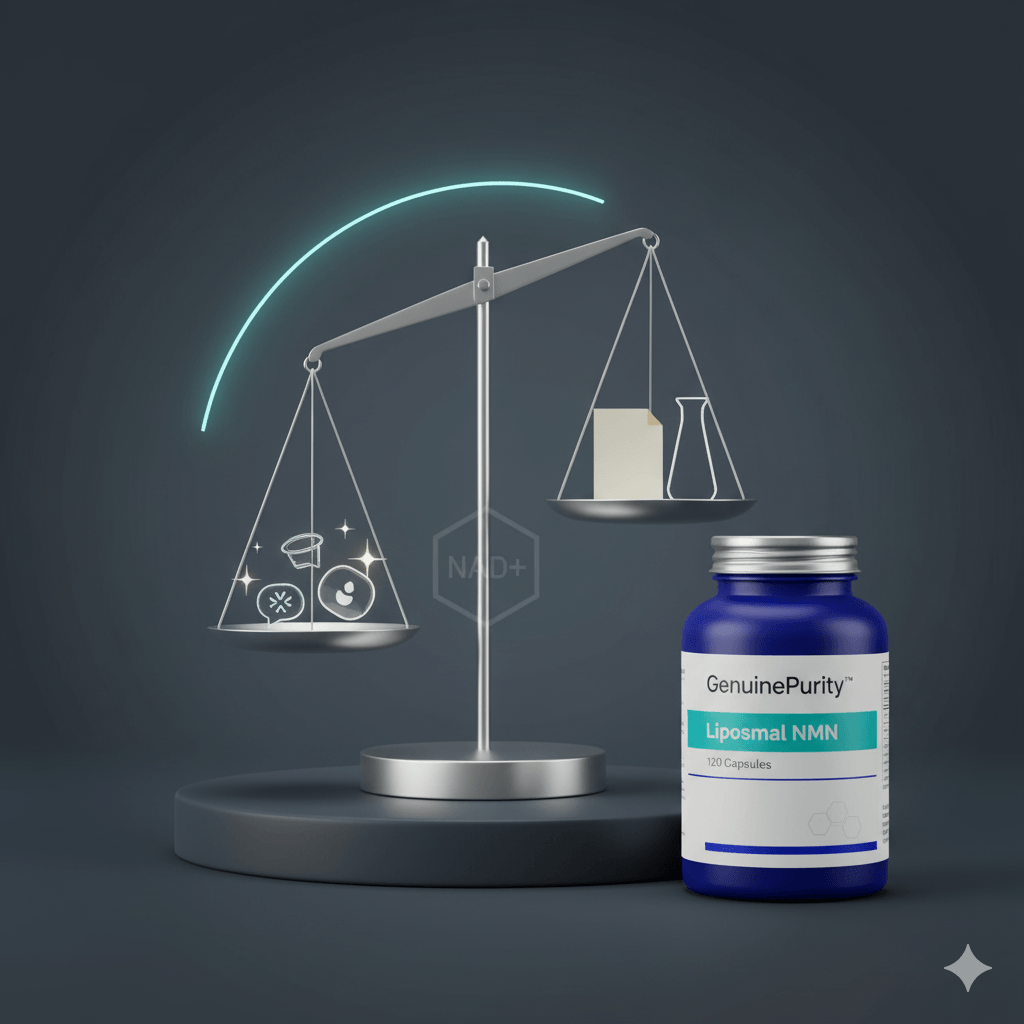 A clinical illustration answering the question 'does nmn really work for aging' by showing cellular repair.