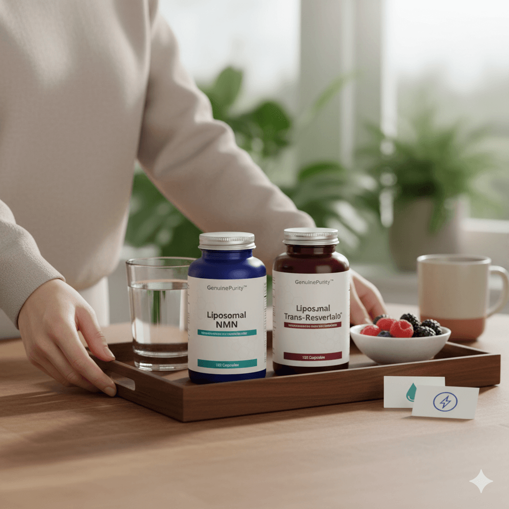 Experts calibrate the NMN and resveratrol stack protocol in a sunlit lab
